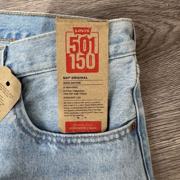 LEVI'S 501 Women's Original Fit Jeans - She's Crafty- size 31x30 - Picture 7 of 9